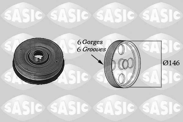 Sasic 2154013 - Шкив коленчатого вала parts5.com