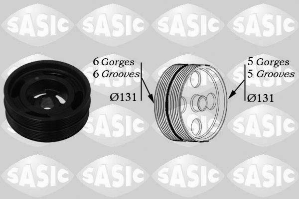 Sasic 2156042 - Шкив коленчатого вала parts5.com