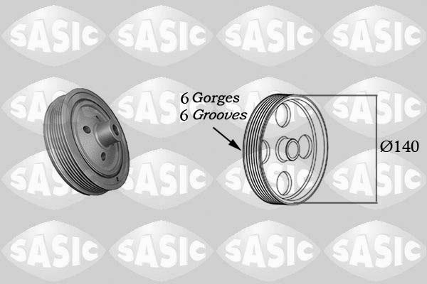 Sasic 2156055 - Шкив коленчатого вала parts5.com