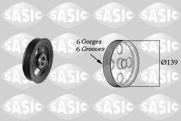 Sasic 2156064 - Шкив коленчатого вала parts5.com