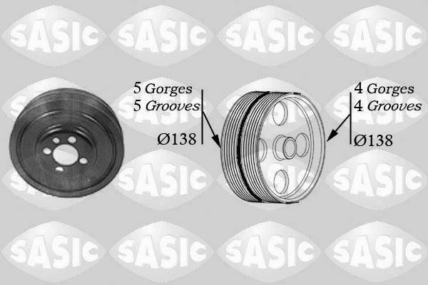 Sasic 2156001 - Шкив коленчатого вала parts5.com