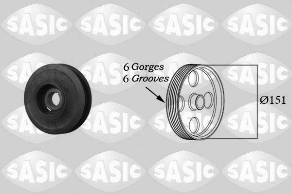 Sasic 2156008 - Шкив коленчатого вала parts5.com