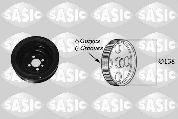 Sasic 2156018 - Шкив коленчатого вала parts5.com