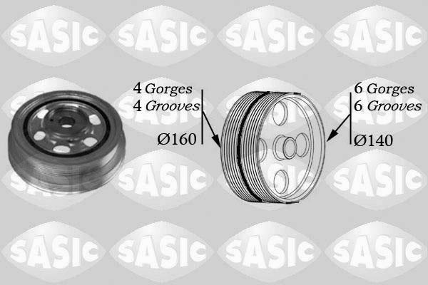 Sasic 2156030 - Шкив коленчатого вала parts5.com