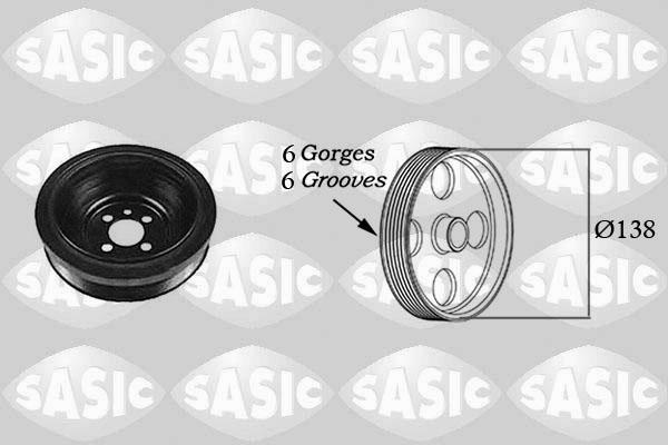 Sasic 2156021 - Шкив коленчатого вала parts5.com