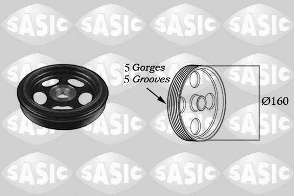 Sasic 2156023 - Polea, cigüeñal parts5.com