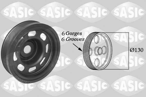 Sasic 2150075 - Шкив коленчатого вала parts5.com