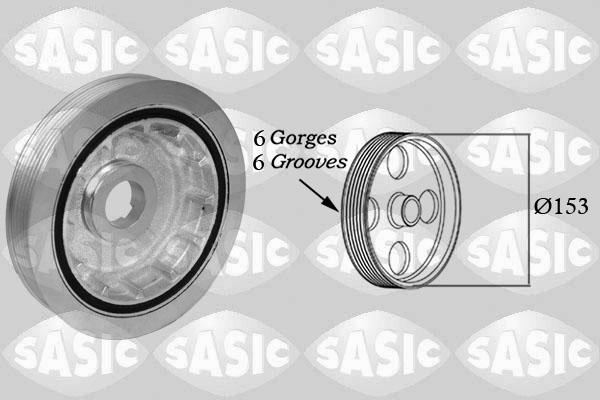 Sasic 2150072 - Шкив коленчатого вала parts5.com