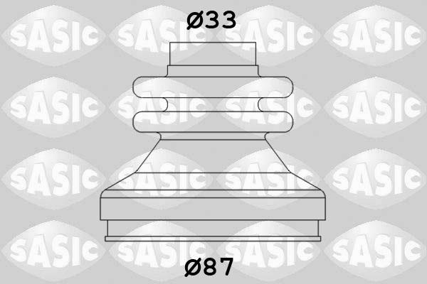 Sasic 2873783 - Пыльник, приводной вал parts5.com