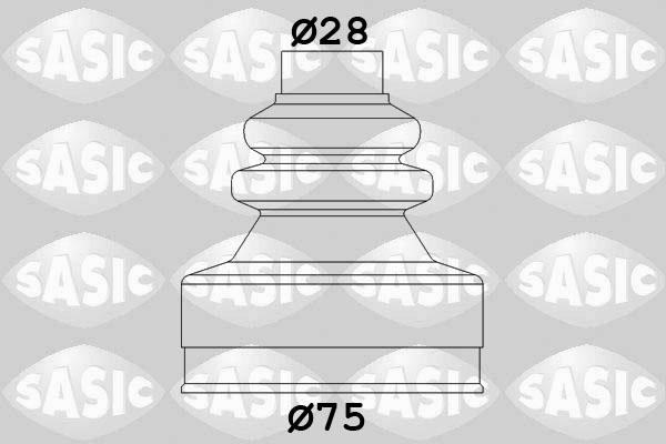 Sasic 2873773 - Пыльник, приводной вал parts5.com