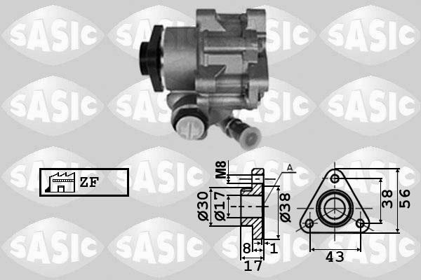 Sasic 7076058 - Гидравлический насос, рулевое управление, ГУР parts5.com