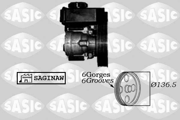 Sasic 7070007 - Гидравлический насос, рулевое управление, ГУР parts5.com