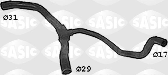 Sasic SWH4307 - Шланг радиатора parts5.com