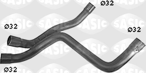 Sasic SWH6835 - Шланг радиатора parts5.com