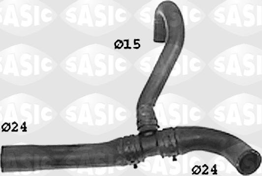 Sasic SWH6782 - Шланг радиатора parts5.com