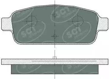 Vauxhall 095530021 - Тормозные колодки, дисковые, комплект parts5.com