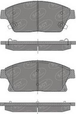 Vauxhall 1680880380 - Тормозные колодки, дисковые, комплект parts5.com