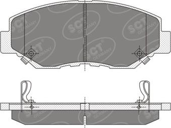 ADVICS-SEA C1N161T - Тормозные колодки, дисковые, комплект parts5.com