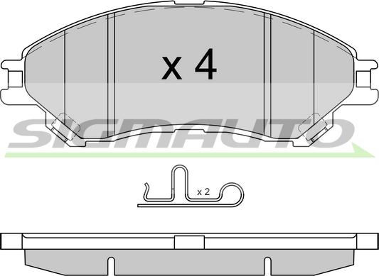 Suzuki 5581061M53 - Тормозные колодки, дисковые, комплект parts5.com