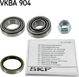 SKF VKBA 904 - Juego de cojinete de rueda parts5.com