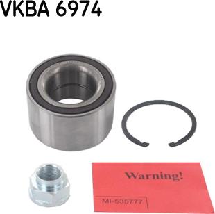 SKF VKBA 6974 - Комплект подшипника ступицы колеса parts5.com