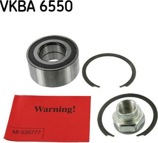 SKF VKBA 6550 - Комплект подшипника ступицы колеса parts5.com