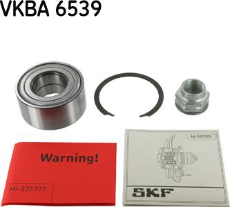 SKF VKBA 6539 - Комплект подшипника ступицы колеса parts5.com