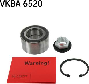 SKF VKBA 6520 - Комплект подшипника ступицы колеса parts5.com