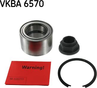 SKF VKBA 6570 - Комплект подшипника ступицы колеса parts5.com