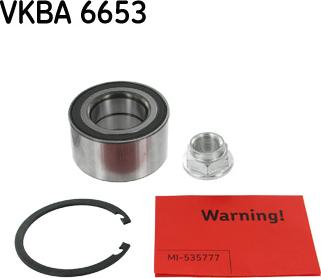 SKF VKBA 6653 - Комплект подшипника ступицы колеса parts5.com