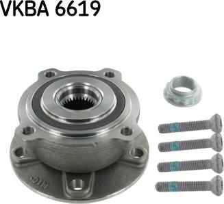 SKF VKBA 6619 - Комплект подшипника ступицы колеса parts5.com