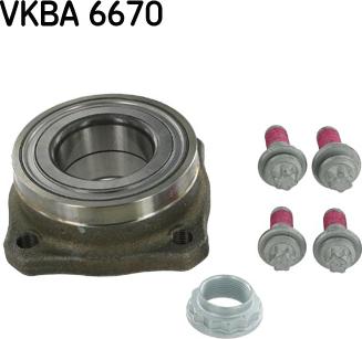 SKF VKBA 6670 - Комплект подшипника ступицы колеса parts5.com