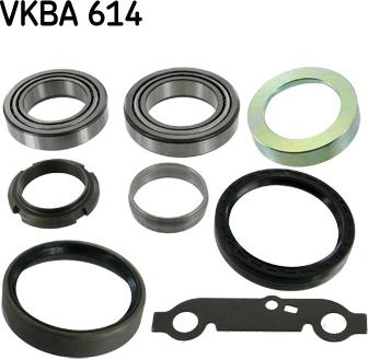 SKF VKBA 614 - Комплект подшипника ступицы колеса parts5.com