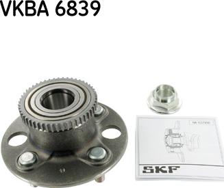 SKF VKBA 6839 - Комплект подшипника ступицы колеса parts5.com