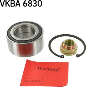 SKF VKBA 6830 - Комплект подшипника ступицы колеса parts5.com