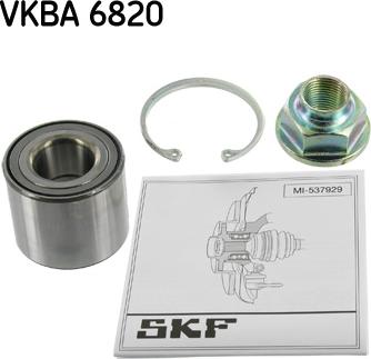 SKF VKBA 6820 - Wheel hub, bearing Kit parts5.com