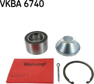 SKF VKBA 6740 - Комплект подшипника ступицы колеса parts5.com