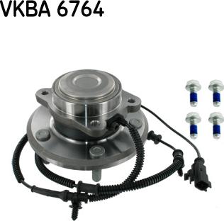 SKF VKBA 6764 - Комплект подшипника ступицы колеса parts5.com