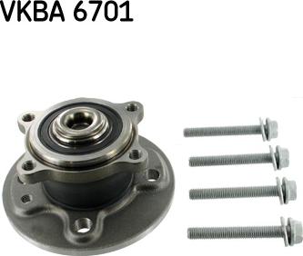 SKF VKBA 6701 - Комплект подшипника ступицы колеса parts5.com