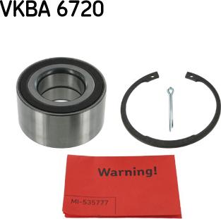 SKF VKBA 6720 - Комплект подшипника ступицы колеса parts5.com