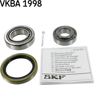 SKF VKBA 1998 - Комплект подшипника ступицы колеса parts5.com