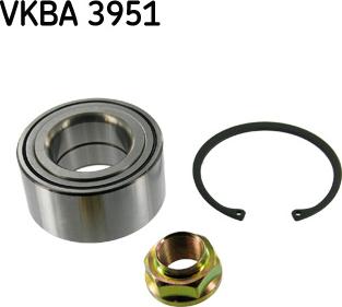 SKF VKBA 3951 - Комплект подшипника ступицы колеса parts5.com