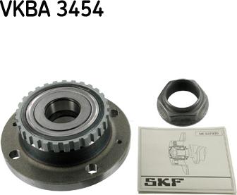 SKF VKBA 3454 - Ступица колеса, поворотный кулак parts5.com