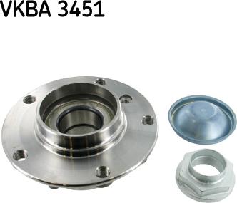 SKF VKBA 3451 - Комплект подшипника ступицы колеса parts5.com