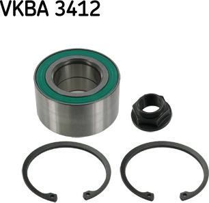 SKF VKBA 3412 - Комплект подшипника ступицы колеса parts5.com