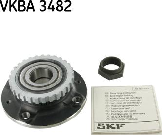 SKF VKBA 3482 - Комплект подшипника ступицы колеса parts5.com