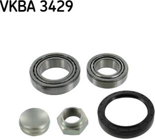 SKF VKBA 3429 - Комплект подшипника ступицы колеса parts5.com