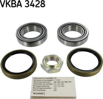 SKF VKBA 3428 - Комплект подшипника ступицы колеса parts5.com