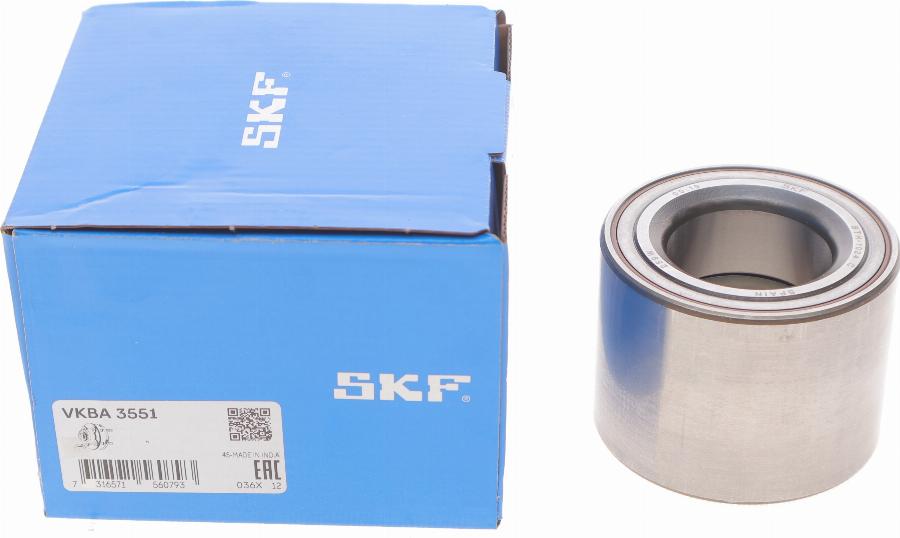 SKF VKBA 3551 - Комплект подшипника ступицы колеса parts5.com