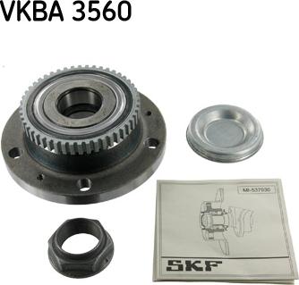 SKF VKBA 3560 - Комплект подшипника ступицы колеса parts5.com